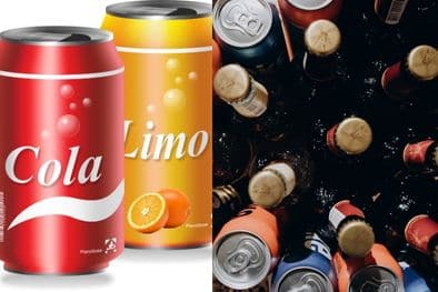 Aluminium cans for beer and soft drinks